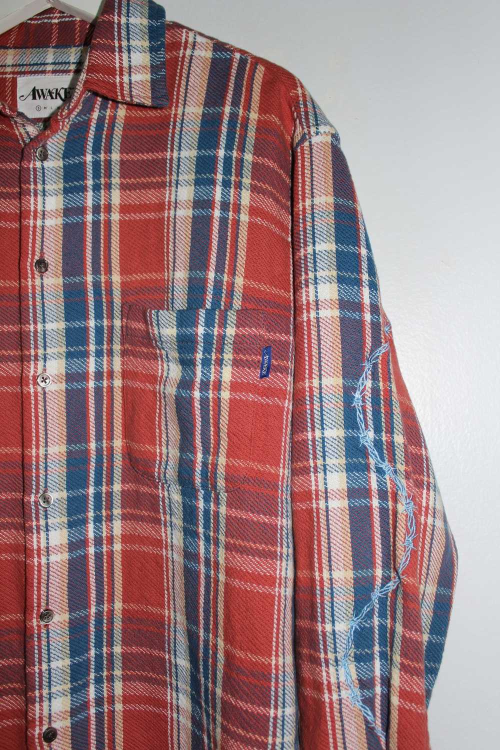 Awake Heavyweight Barbed Wire Back Flannel - image 4