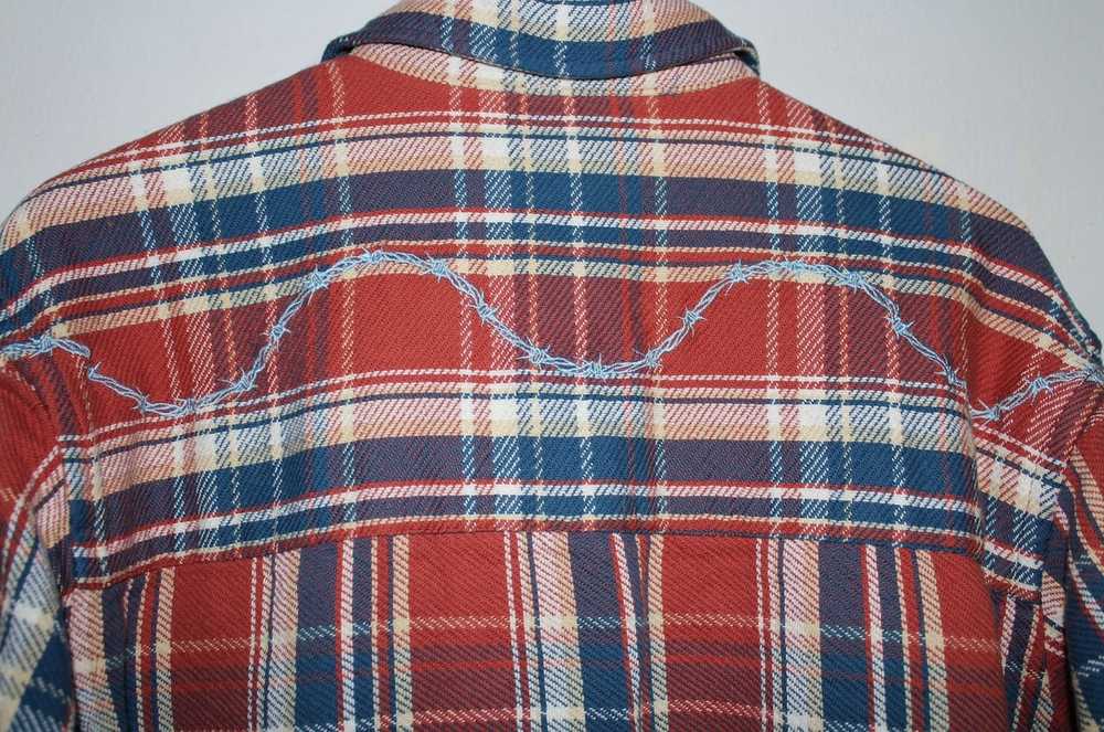 Awake Heavyweight Barbed Wire Back Flannel - image 5