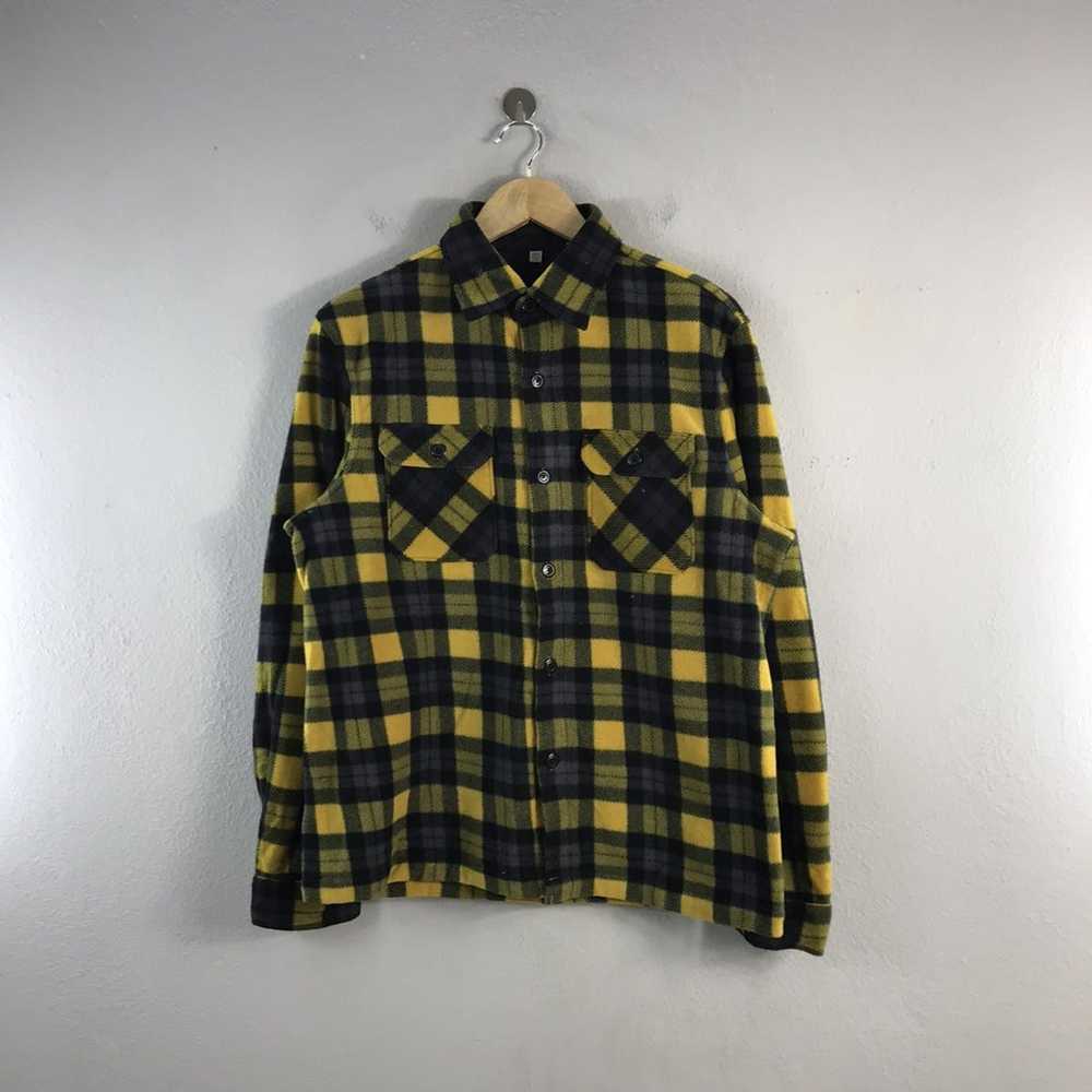 Flannel × Streetwear Uniqlo Double Pocket Wool Ch… - image 1
