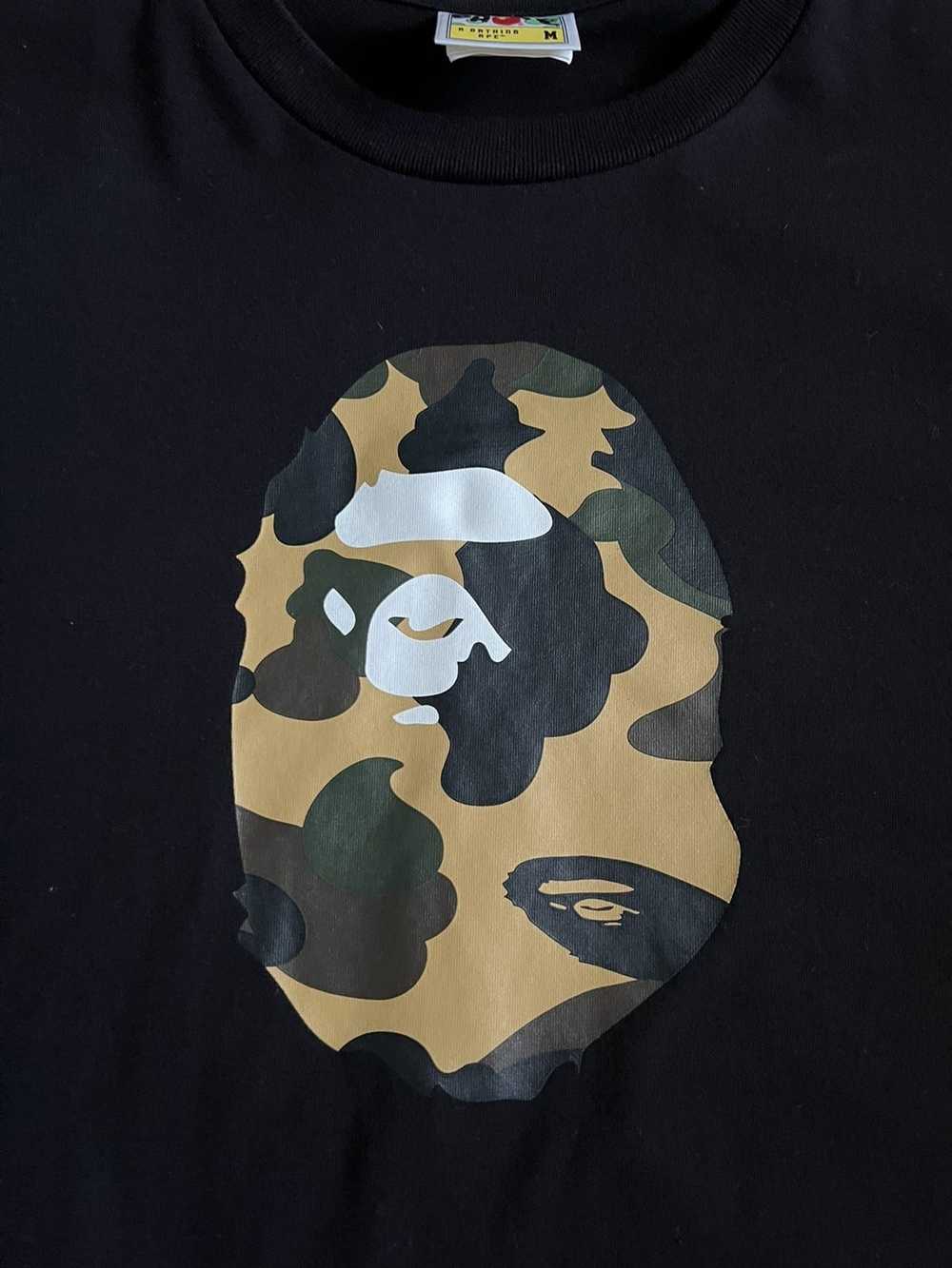 Bape Bape Bape Head tee Yellow Camo - Medium - image 2