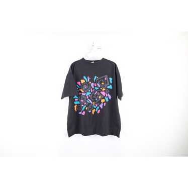 Vintage abstract t-shirt 90s - Gem