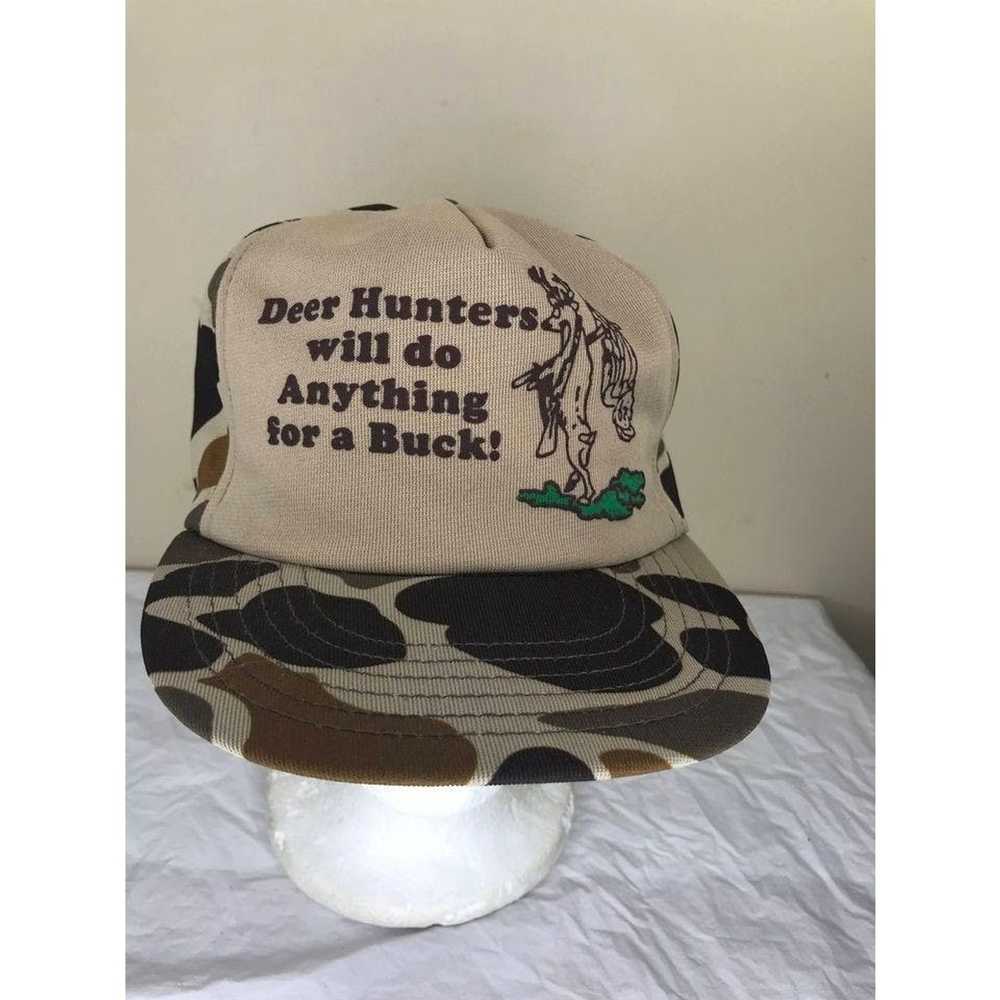 Hat × Vintage Vintage Deer hunting camo snapback … - image 1