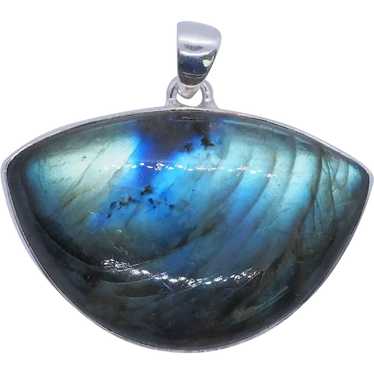 Sensational Labradorite Sterling Silver Pendant - image 1