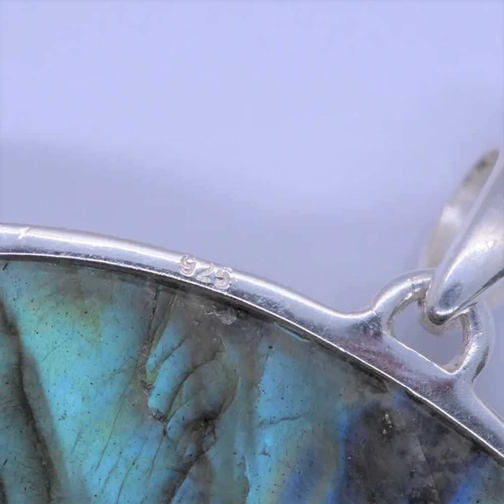 Sensational Labradorite Sterling Silver Pendant - image 4