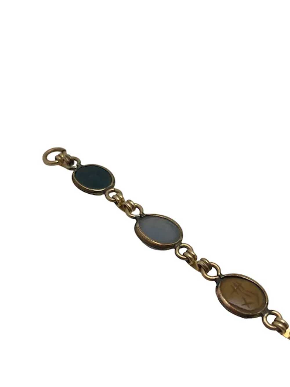 Vintage 12k Gold Filled Scarab Bracelet - image 8