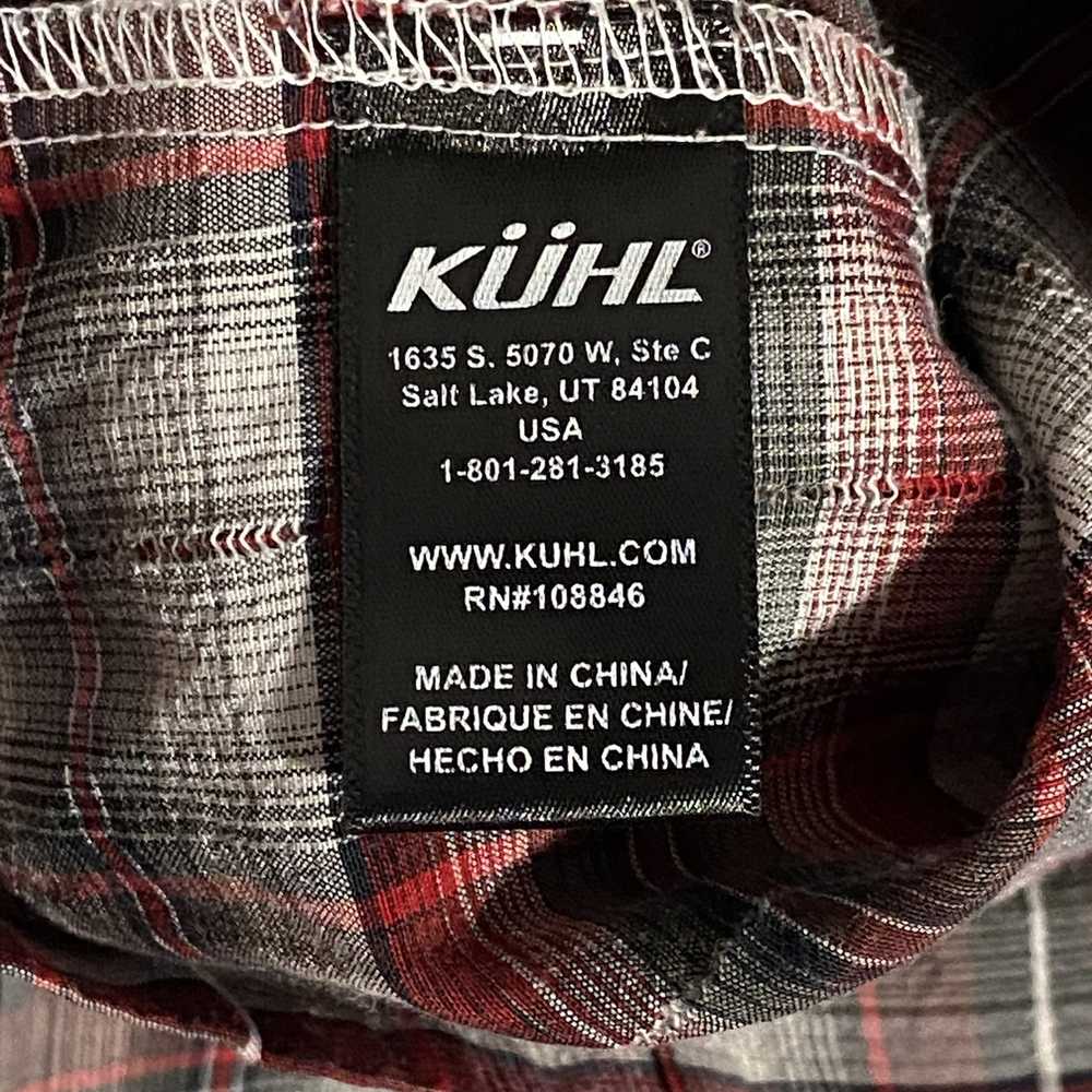 Kuhl Mens XL Red Black Plaid Short Sleeve Outdoor… - image 10