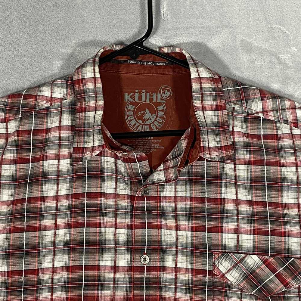 Kuhl Mens XL Red Black Plaid Short Sleeve Outdoor… - image 1