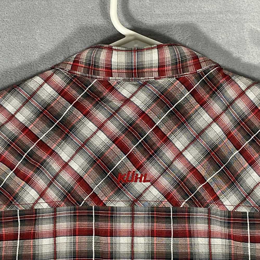 Kuhl Mens XL Red Black Plaid Short Sleeve Outdoor… - image 7