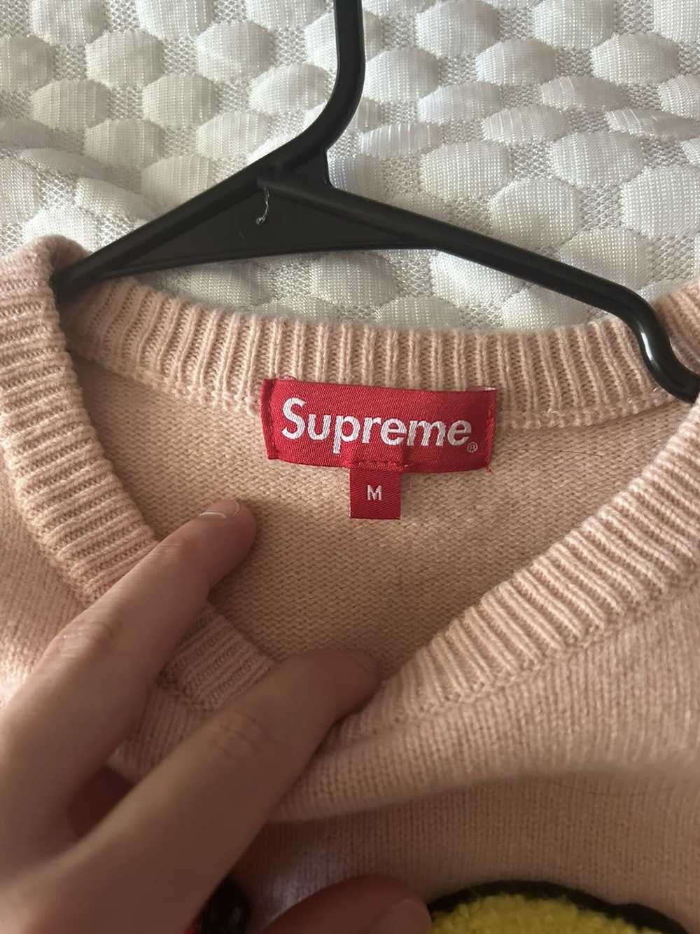 Supreme Supreme Jamie Reid Fuck All Sweater Pink - image 2