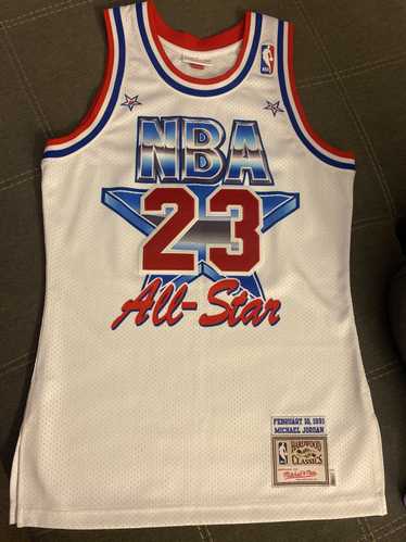 NBA Mitchell & Ness ALL STAR 1992-1993 MICHAEL JORDAN #23 White Jersey MVP  #NBA #Jersey #chicagobulls #MicahelJordan #NBAAllStars