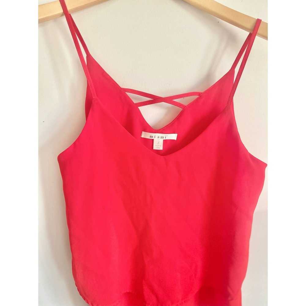 Miami Restorations MIAMI red summer tank top small - image 1