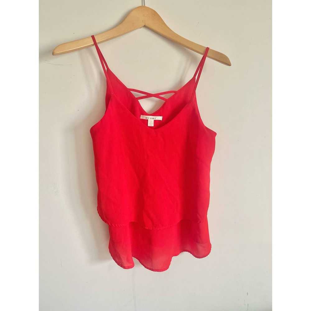 Miami Restorations MIAMI red summer tank top small - image 2