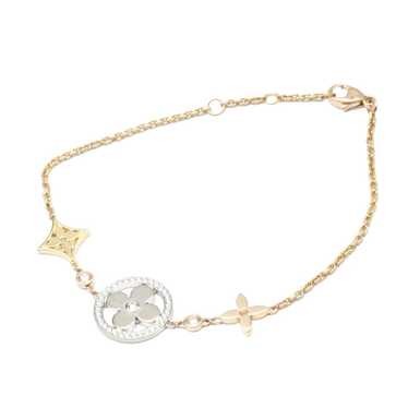 Louis Vuitton Color Blossom Lady Rose Gold White Pearl Star Flower & Sun  Flower Decoration Bracelet Q95596