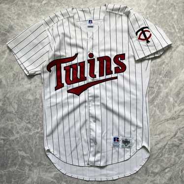 Vintage popular 90s Russell Athletic MLB Minnesota Twins Pinstripe White Jersey Mens L