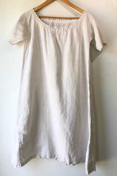 Vintage Victorian Linen Dress