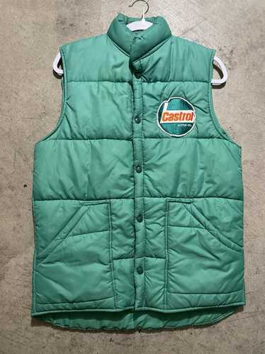 Made In Usa × Vintage Vintage Puffer Vest Castrol 