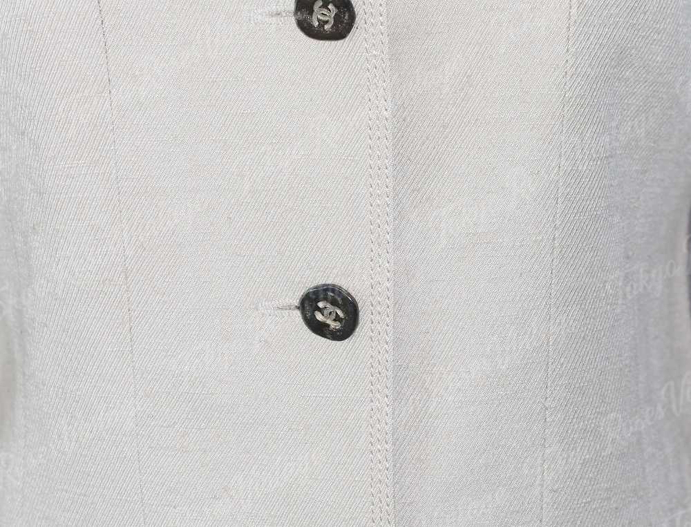 Chanel Cotton Nude Beige Suit Jacket - image 2