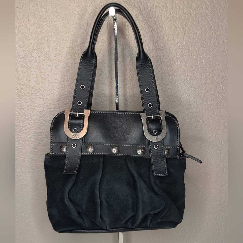 Ugg UGG Black Suede and Leather Handbag - image 5