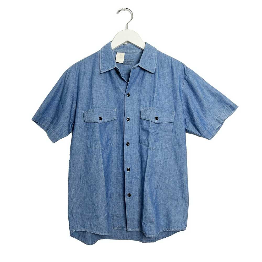 N. Hoolywood Denim Short Sleeve Shirt - image 1