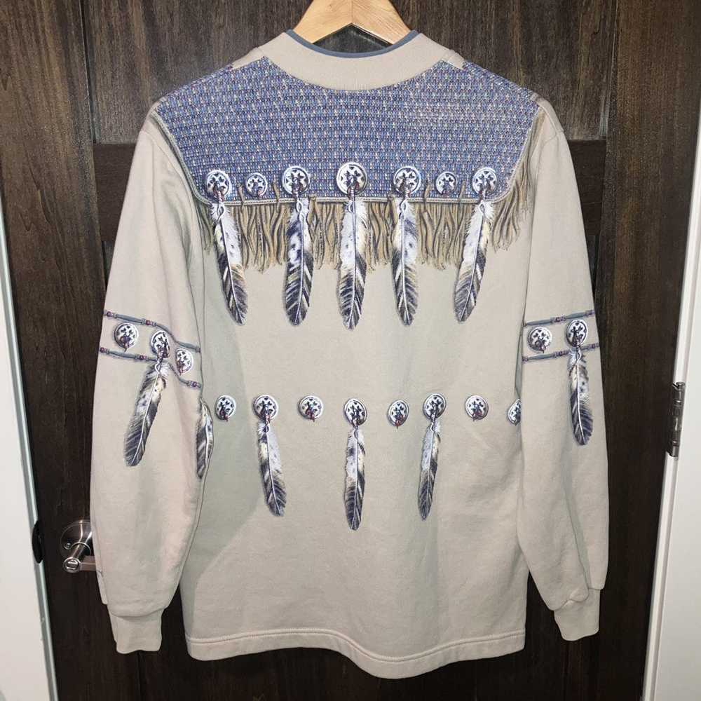 Native × Vintage Native American print cardigan - image 2