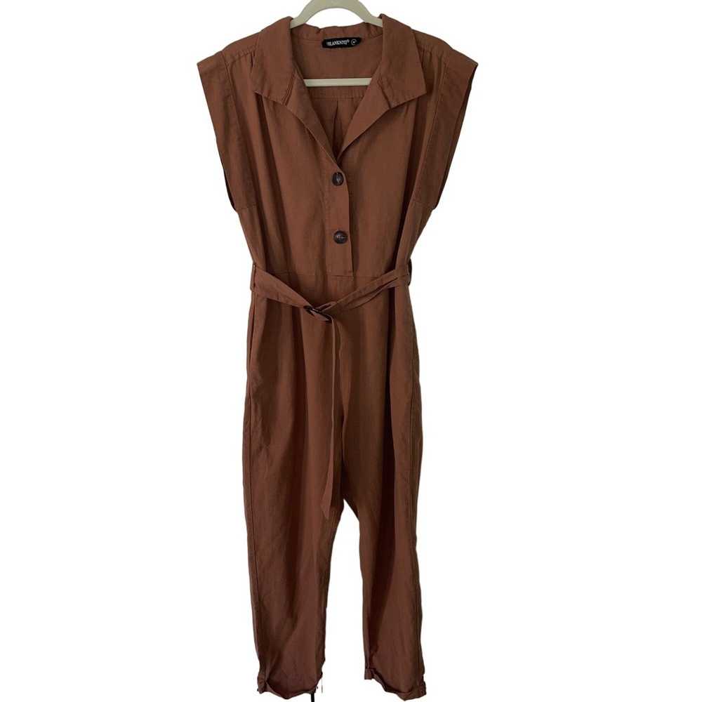 Other BLANKNYC Womens Belted Jumpsuit Size Medium… - image 1