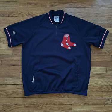 Majestic Josh Beckett Boston Red Sox Jersey T Shirt MLB Baseball Blue Size L