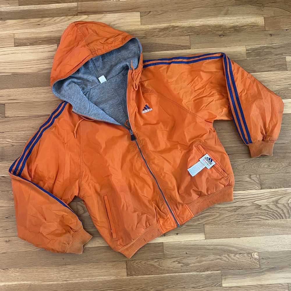 Adidas × Vintage VTG Y2K Adidas Reversible Puffer… - image 1