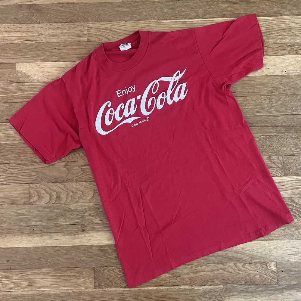 Coca Cola × Vintage Coca-Cola Vintage 80s Single-Stit… - Gem