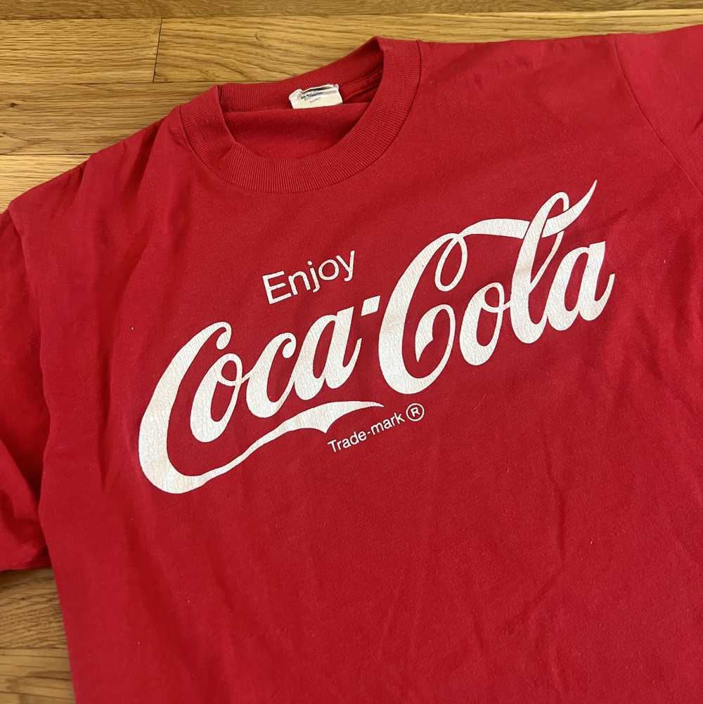 Coca Cola × Vintage Coca-Cola Vintage 80s Single-Stit… - Gem