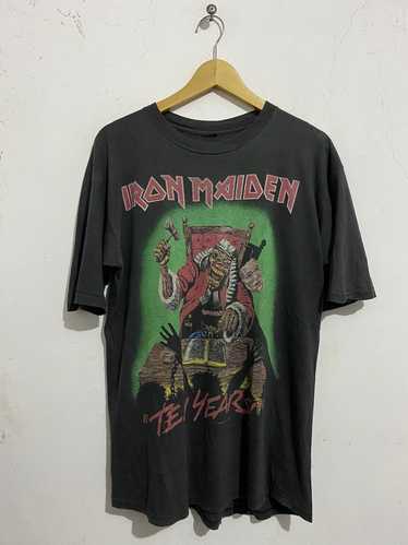 Vintage Iron Maiden Concert T Shirt 1990 Tailgunner World Tour Black L –  Black Shag Vintage