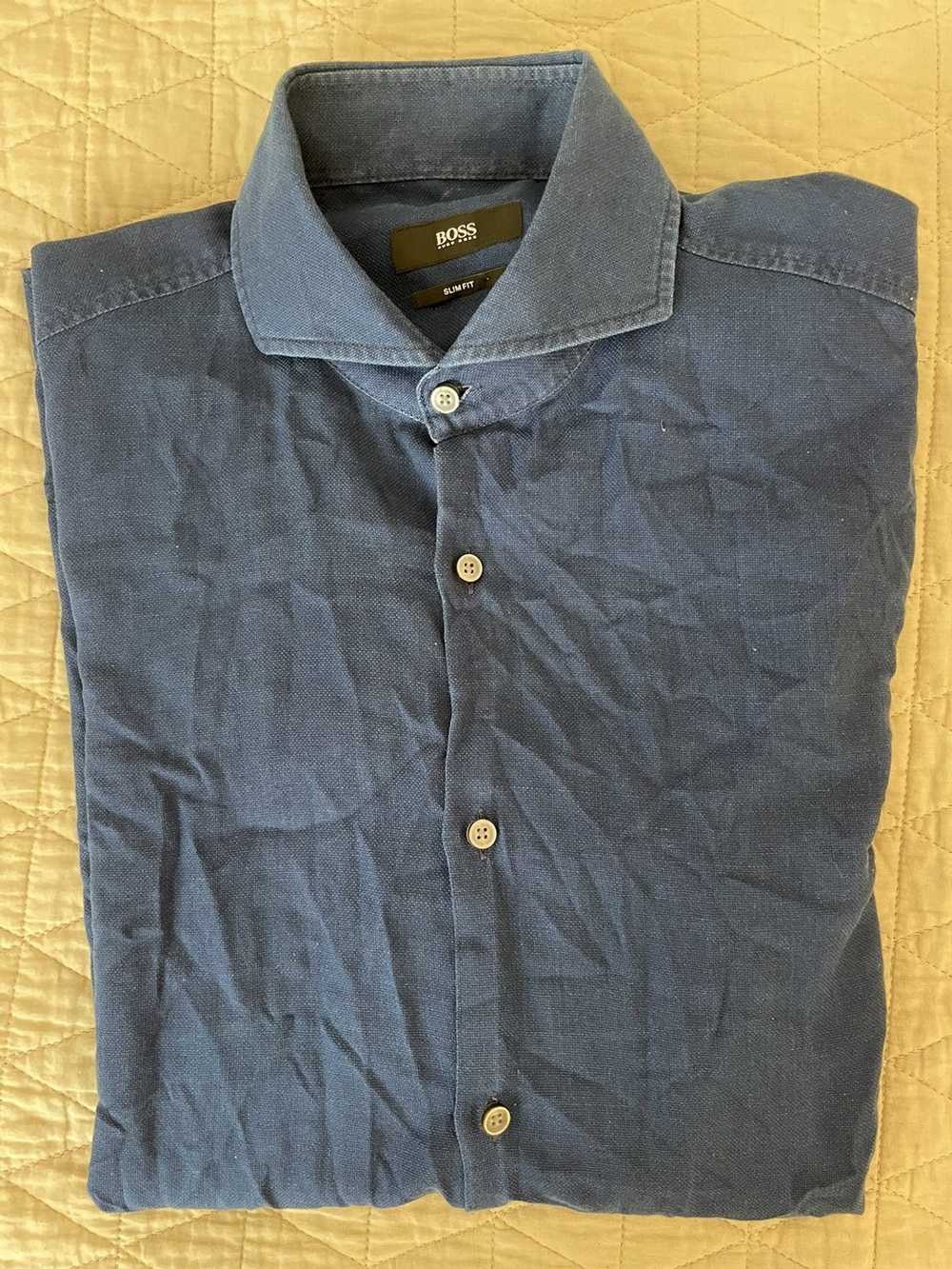 Hugo Boss Cutaway Collar Slim Fit Dwayne Shirt - image 3