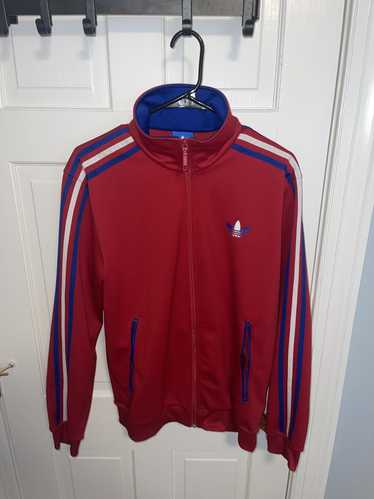 Adidas Adidas track jacket red white and blue