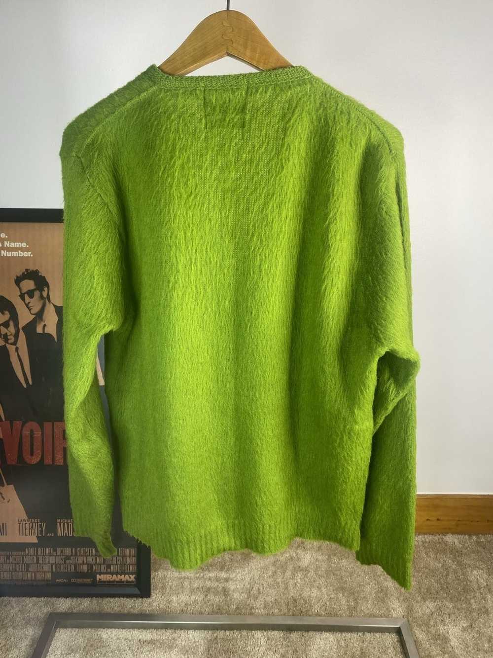 Vintage Vintage 1960s Mohair Grinch Green Cardigan Sh… - Gem