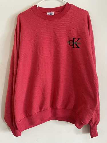 Vintage Calvin Klein Vintage XL Red Crewneck Sweat