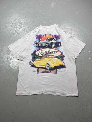 Vintage 90s Hot Rod Garage Shirt Thrashed Size XL