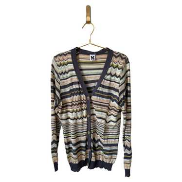 Missoni Grey and Blue Striped Cardigan - image 1