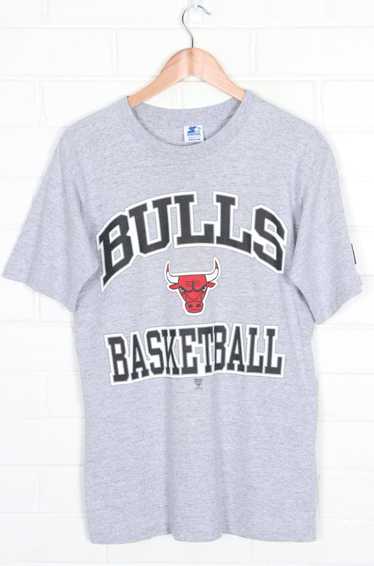 NBA Chicago Bulls Big Logo STARTER T-Shirt USA Ma… - image 1