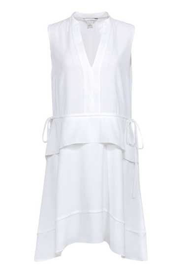 Club Monaco - White Sleeveless V-Neckline Dress Sz