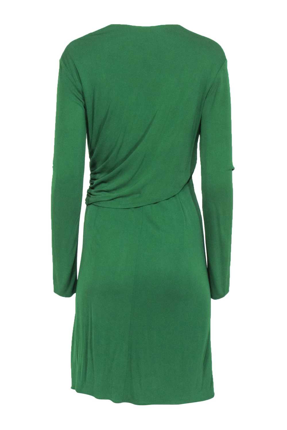 Issa London - Green Wrap Bodice Long Sleeve Dress… - image 3