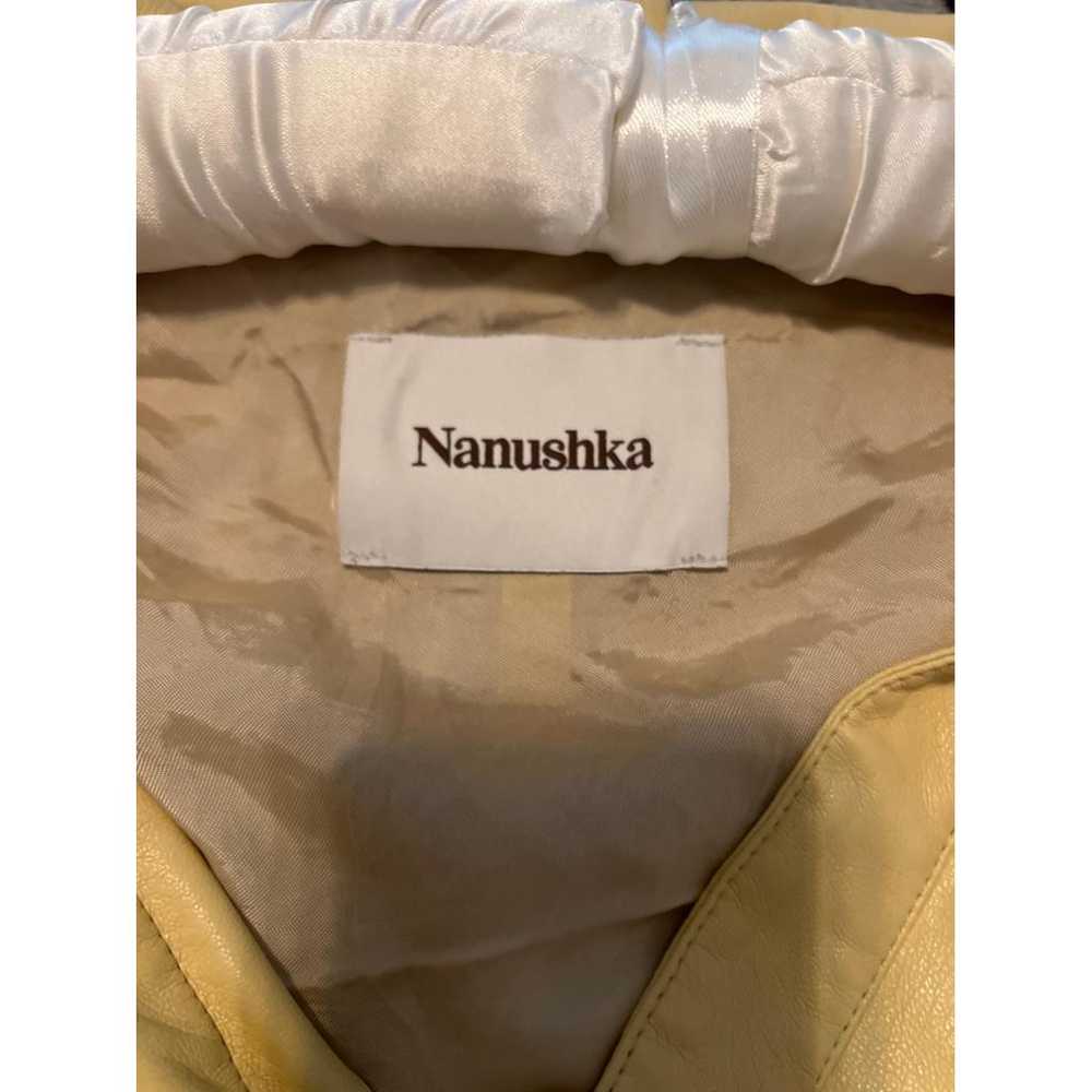 Nanushka Idris vegan leather shirt - image 4