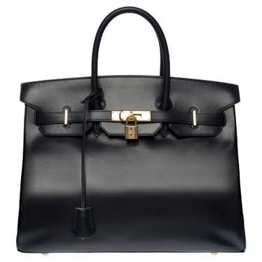 Hermès Exceptional and very rare Hermes Birkin handbag 35 cognac box leather,  Red ref.759719 - Joli Closet
