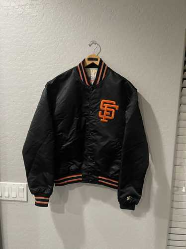 Vintage 90s Starter Diamond Collection San Francisco Giants Satin Bomber  Jacket