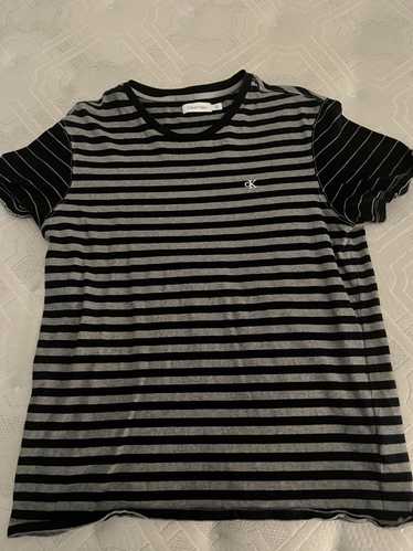 Calvin Klein Black/Gray Striped Calvin Klein Shirt