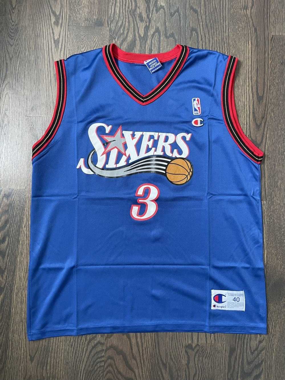 Champion Vintage Champion Allen Iverson Sixers Bl… - image 1