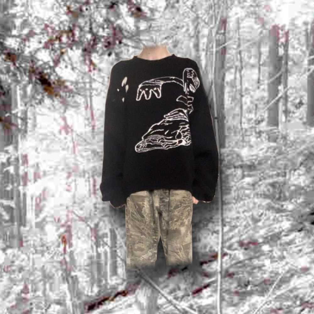Streetwear Haunted starbucks “Oversized Knitted S… - image 3