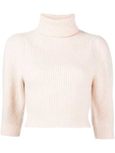 Céline Pre-Owned roll-neck cropped cashmere jumper