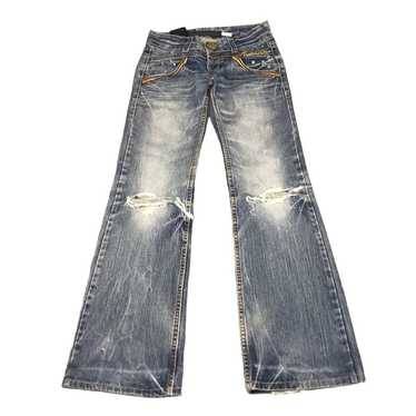 Distressed denim red pepper - Gem