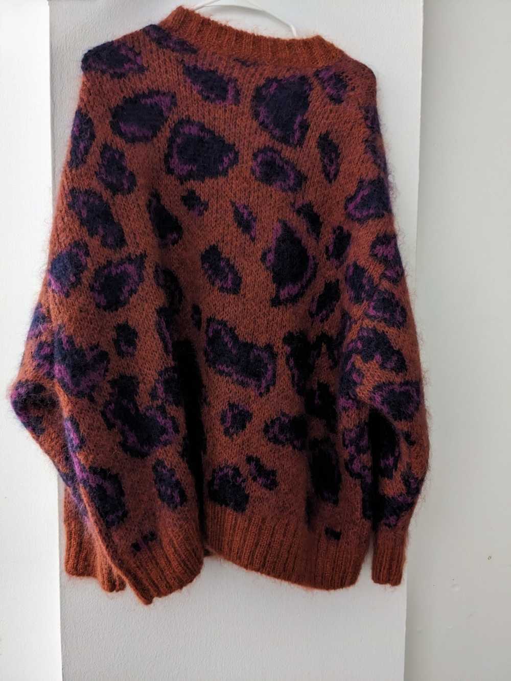 Cos Cos Jacquard Mohair Knit Sweater - image 3