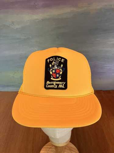 Police × Trucker Hat × Vintage Vintage Trucker Hat