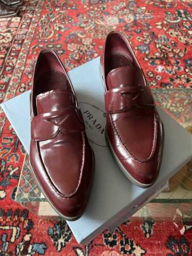 Prada Burgundy Prada Loafers